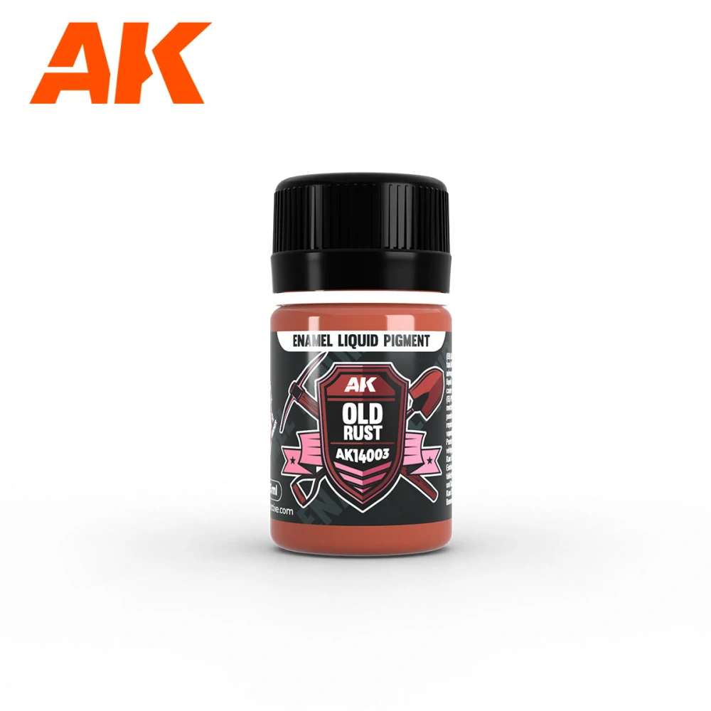 AK Rust & Exhaust Set - Enamel Liquid pigment - 3 x 35ml / Rez a výfuky