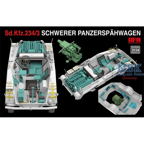 RFM Sd.Kfz. 234/3 Pz.Spähwagen with FULL INTERIOR 1/35