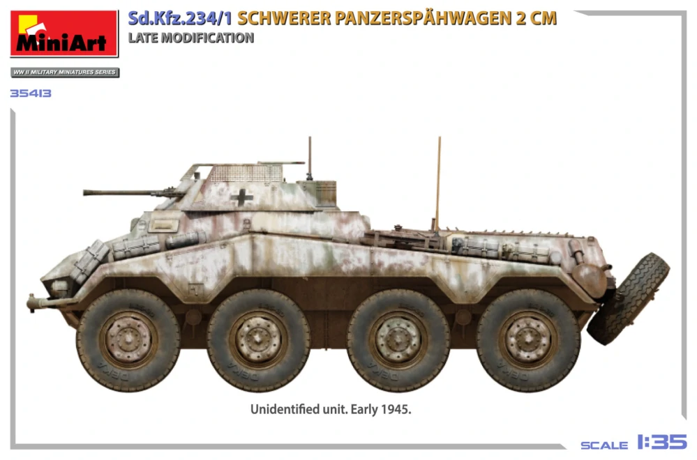 MiniArt Sd.Kfz.234/1 Schwerer Panzerspähwagen (2 cm) Late Mod 1/35