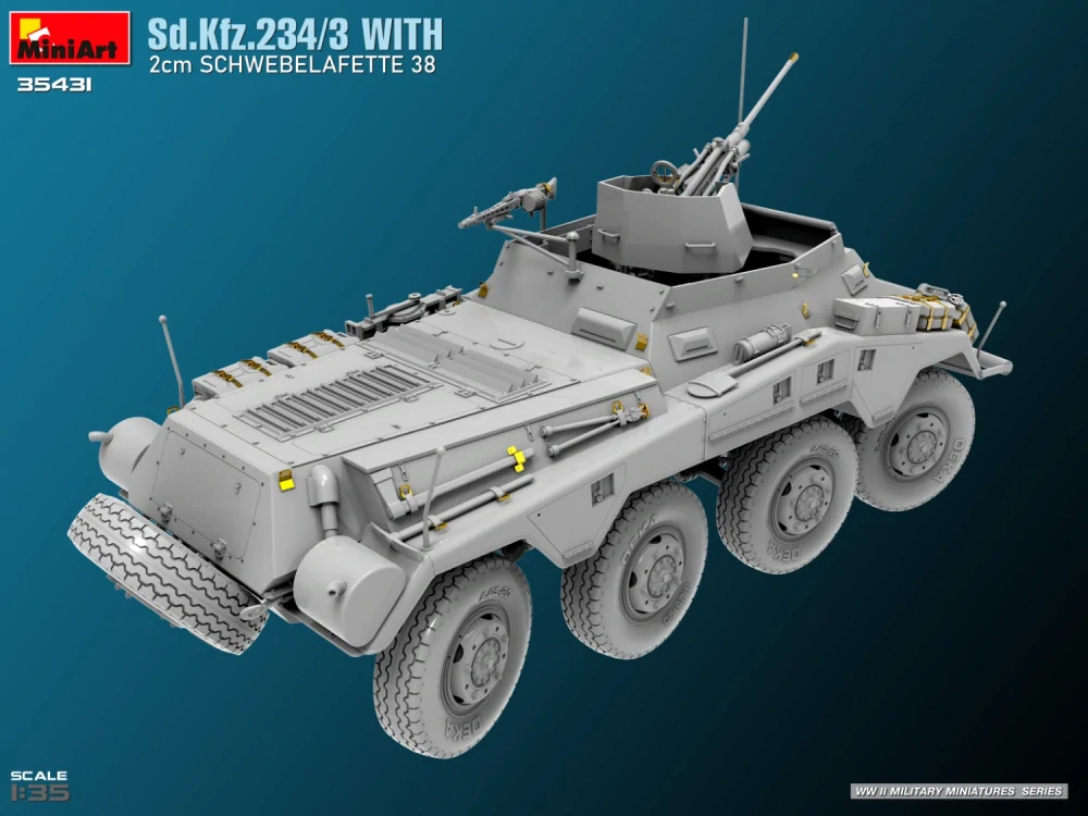 MiniArt Sd.Kfz. 234/3 with 2cm Schwebelafette 38 1/35