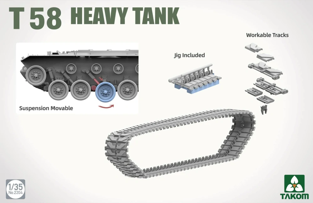 Takom T58 Heavy Tank 1/35