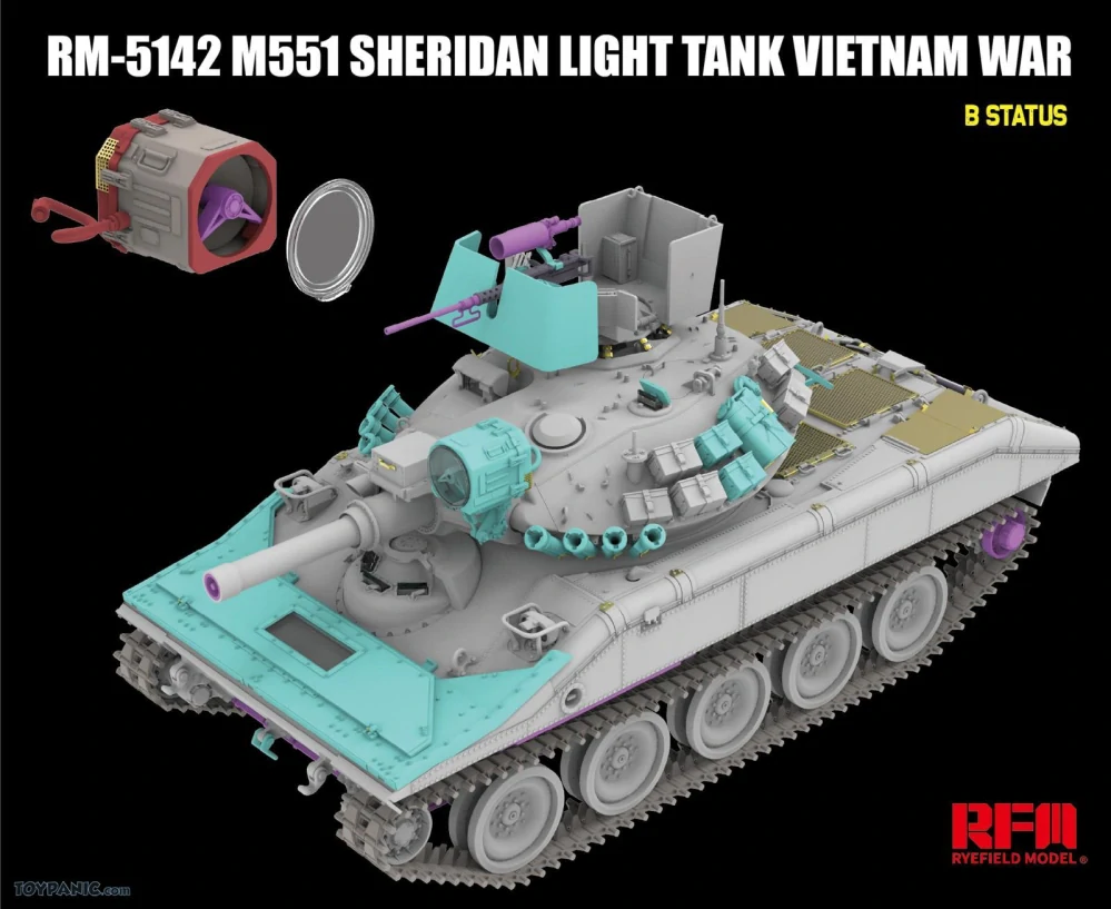 RFM M551 Sheridan Light Tank "Vietnam War" 1/35