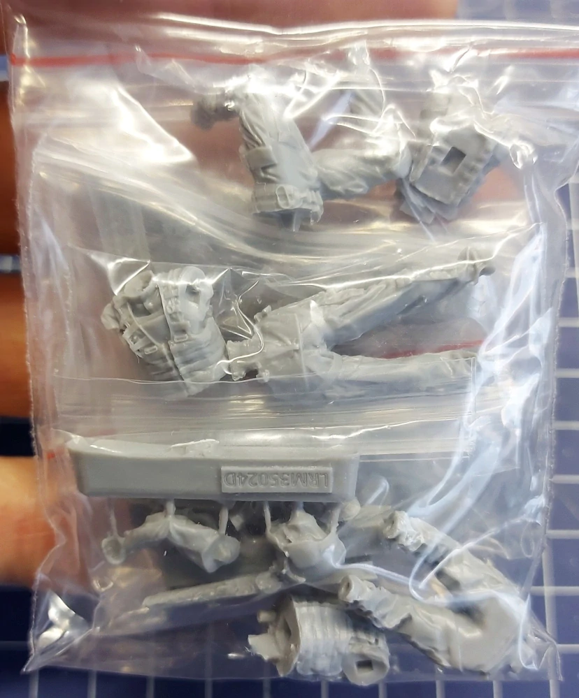 MH-60 Crew - Resin figures + Machine gun (7x figurka + 2x kulomet) 1/35 