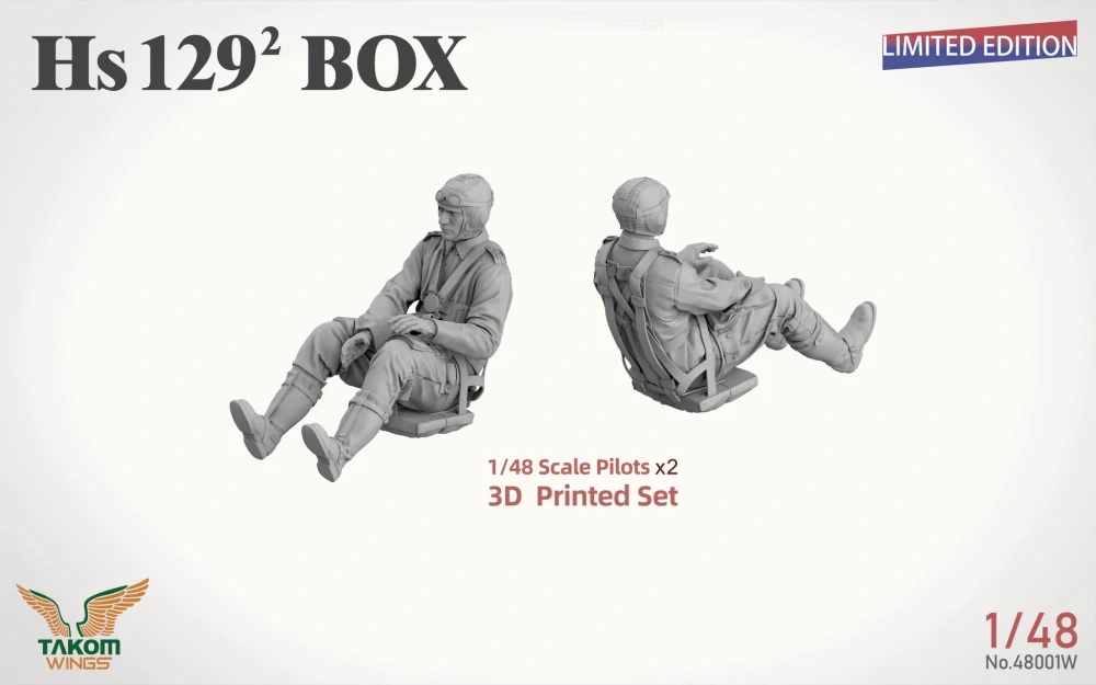 Takom Hs129² BOX Hs129B2+Hs129B3+Figuren+PantherA - Limited edition! 1/48