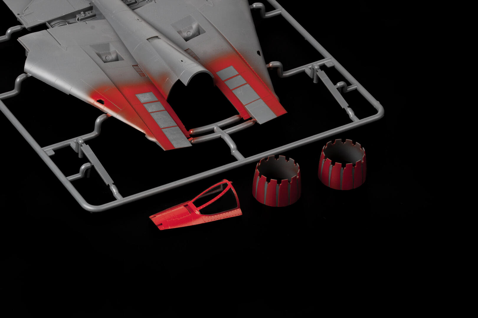 Eduard F-14D (GWH) - masky kabiny, protiskluz. plocha a trysek 1/48