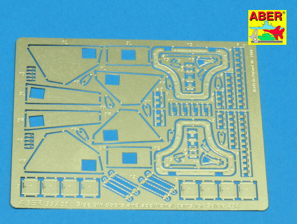 Aber Side bin doors and additional parts for Puma (Sd.Kfz.234) 1/35