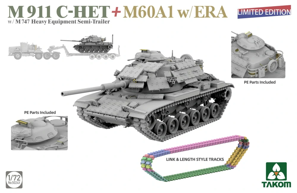 Takom M911 C-HET + M60A1 w/ ERA - Limited Edition! 1/72