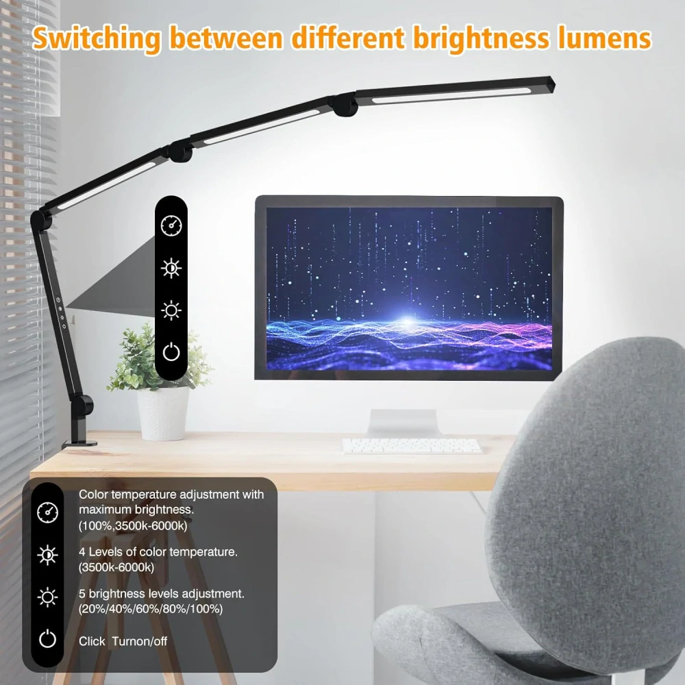Pracovní LED lampa AILBTON 3 sekční (stmívatelná)
