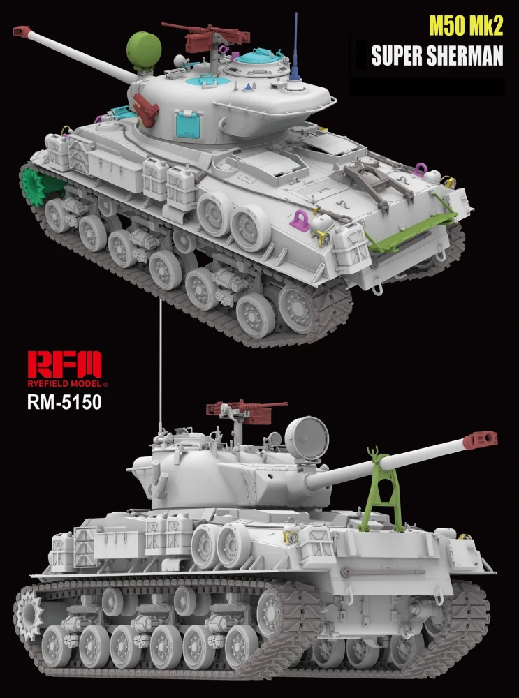 RFM M50 Mk2 Super Sherman (M4A4 Hull HVSS) Standard version 1/35