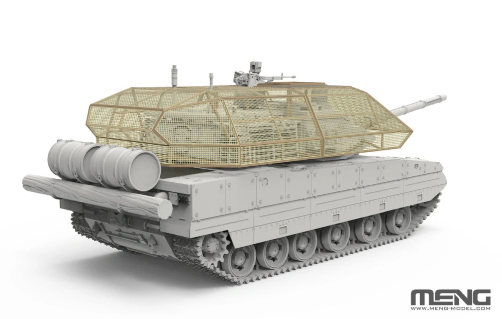 MENG ZTQ15 Light Tank w/Cage Armor (incl. 3D printed cage frame, PE grilles, camouflage decals) 1/35