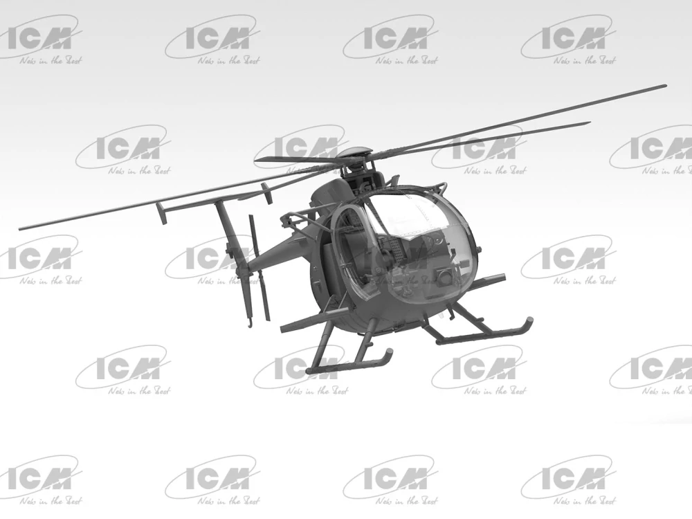 ICM MH-6J Little Bird, US Special Forces Helicopter 1/48