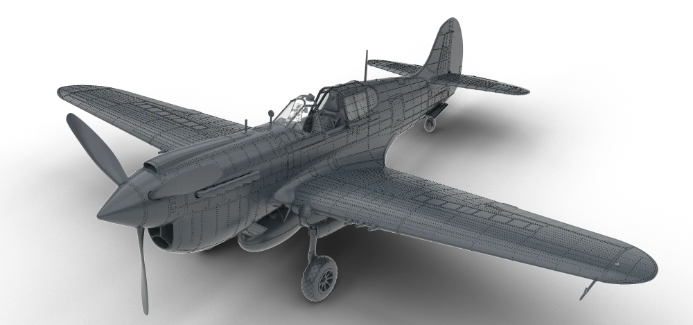 Eduard P-40K Warhawk Royal Class DUAL COMBO 2v1! 1/48