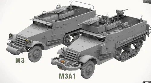 Andy's HHQ M3 / M3A1 U.S. WWII Halftrack DOUBLE COMBO 1/35 (Předobjednávka srpen)