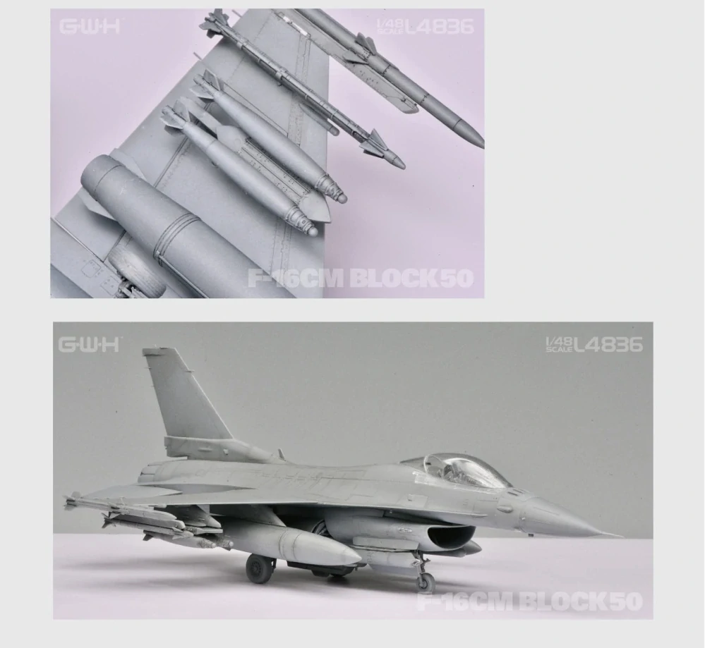G.W.H USAF F-16CM Block 50 Fighting-Falcon Single-Seat Multirole Fighter 1/48 (Předobjednávka červen/červenec!)
