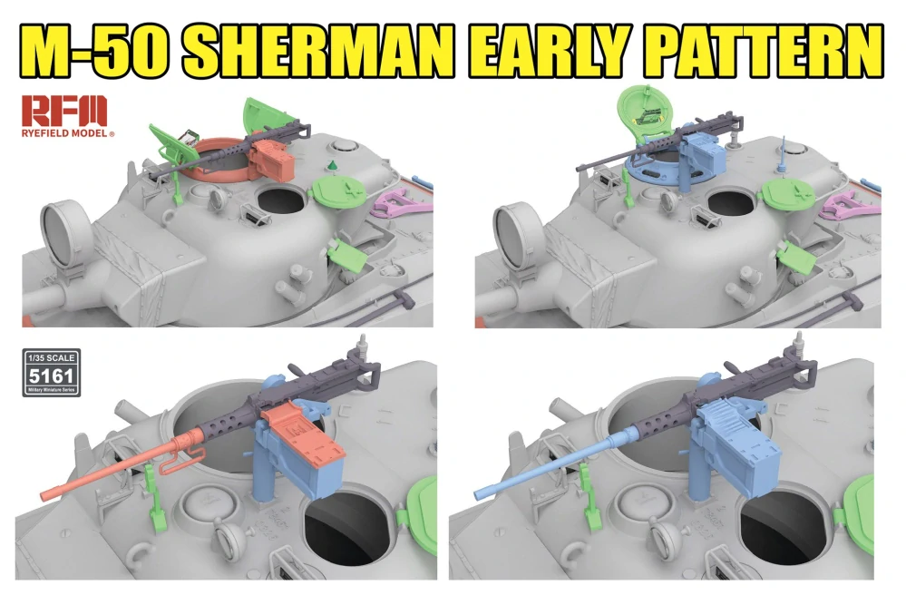 RFM M-50 Sherman Early Pattern 1/35 (Předobjednávka srpen/září)