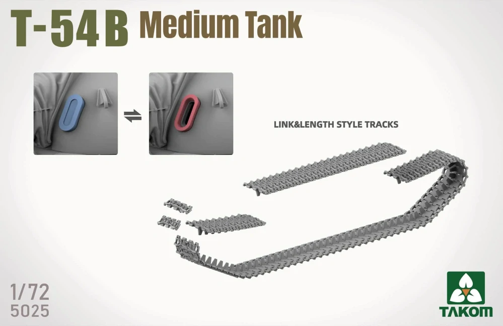 Takom T-54B Medium Tank 1/72 (Předobjednávka listopad)