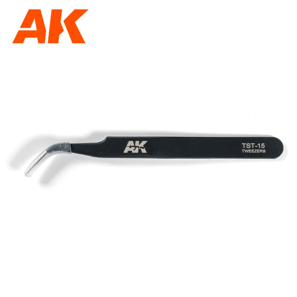 AK Precision Curved Tweezers / Precizní pinzeta špičatá zahnutá