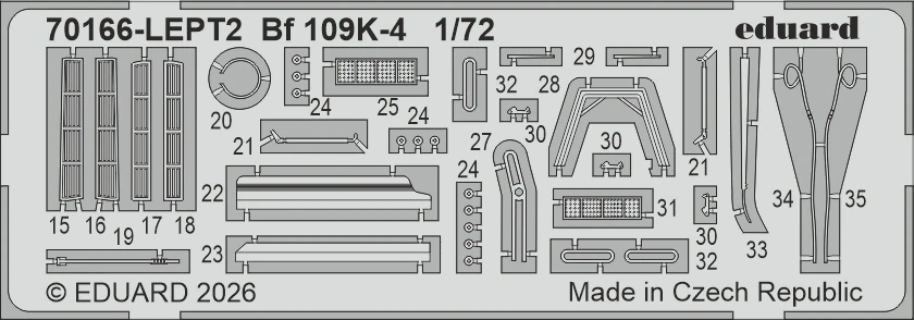Eduard Bf 109K-4 ProfiPACK 1/72 (Předobjednávka září)