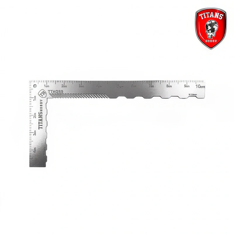 Titans L Ruler with Engraving Guide / Rycí pravítko 10x5cm