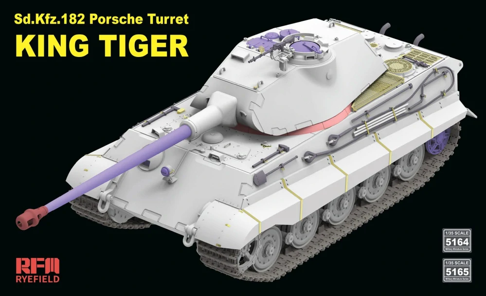 RFM Porsche Turret King Tiger w/2T crane 1/35 (Předobjednávka listopad)