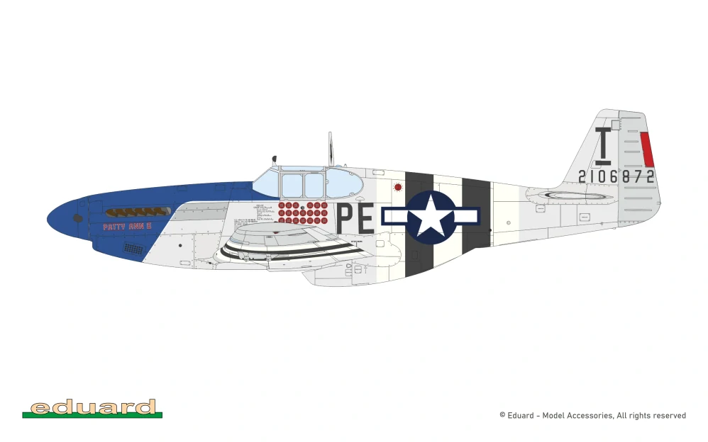 Eduard P-51B/C Mustang Birdcage canopy Hybrid 1/32