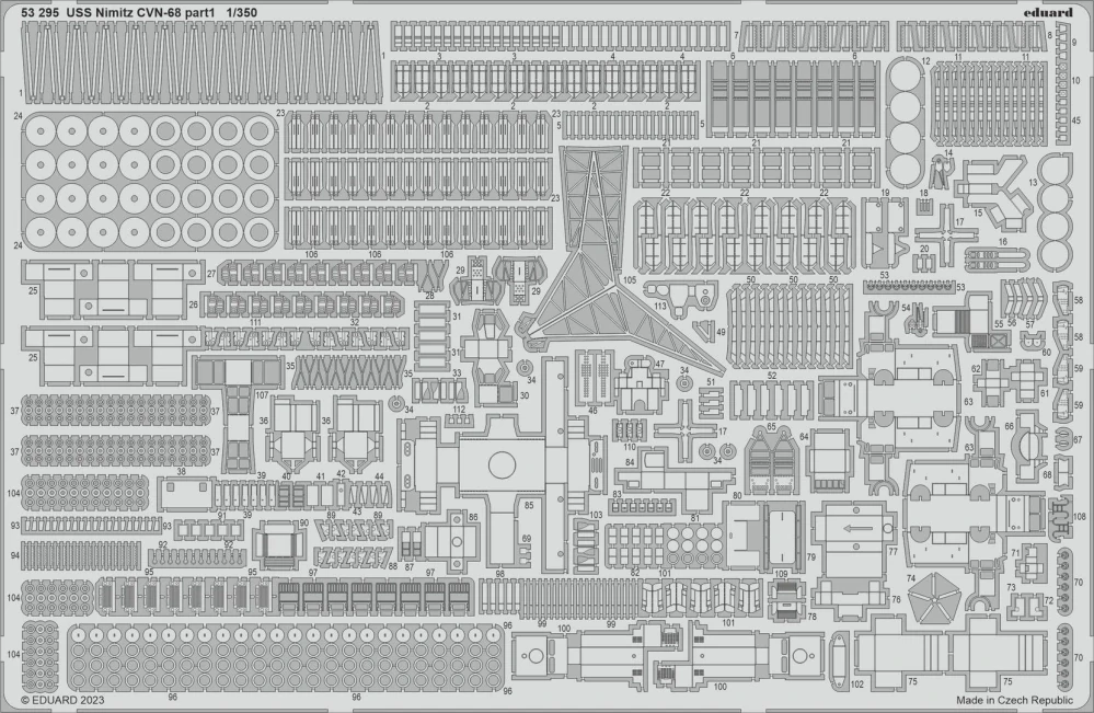 Eduard USS Nimitz CVN-68 BIG ED část 1. - detail set 1/350