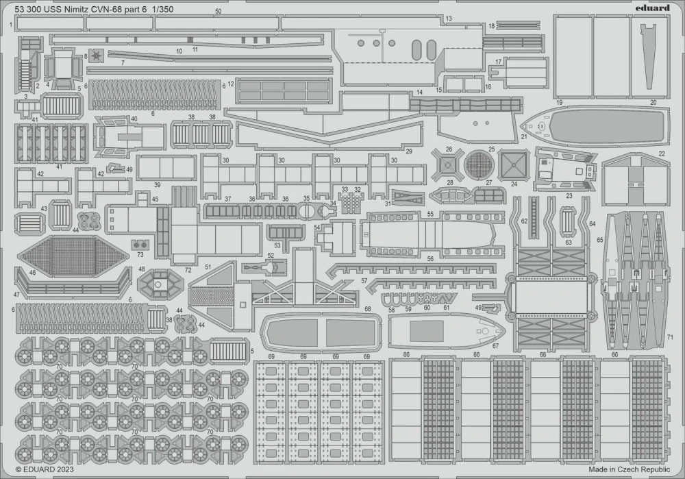 Eduard USS Nimitz CVN-68 BIG ED část 2. - detail set 1/350