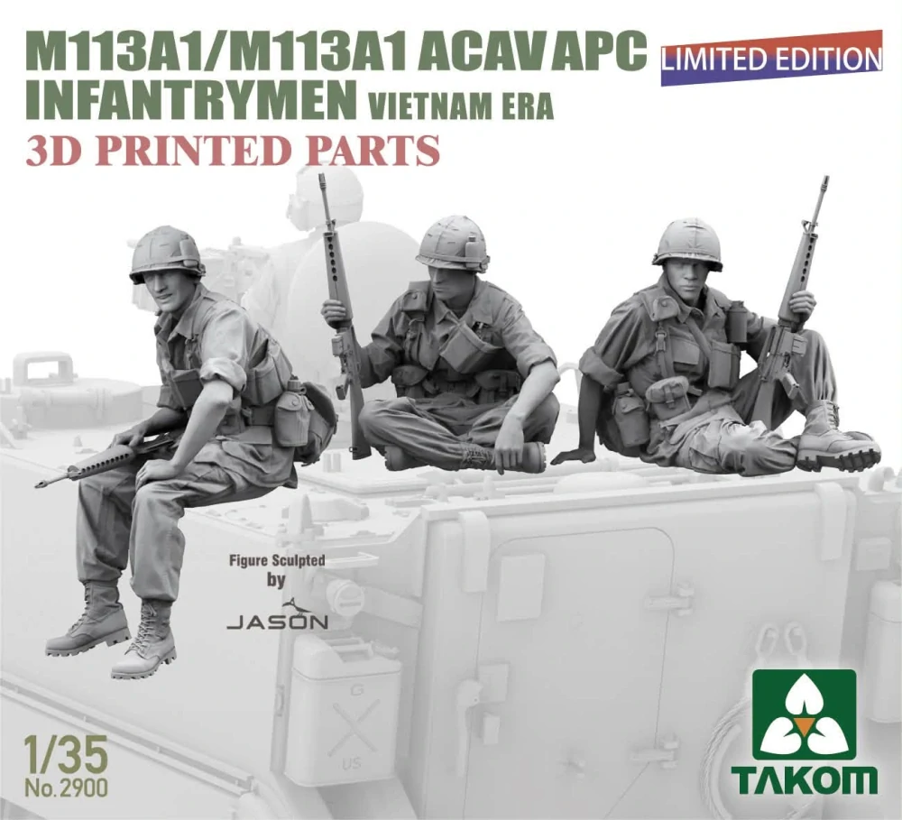 Takom M113A1/M113A1 ACAV + M577A1 + Infantrymen- BIG BOX 1/35 (Předobjednávka listopad/prosinec)
