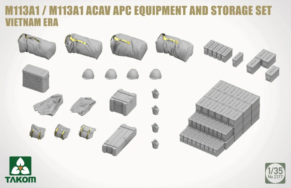 Takom M113A1/M113A1 ACAV + M577A1 ACP + Equipm.- BIG BOX 1/35 (Předobjednávka listopad/prosinec)