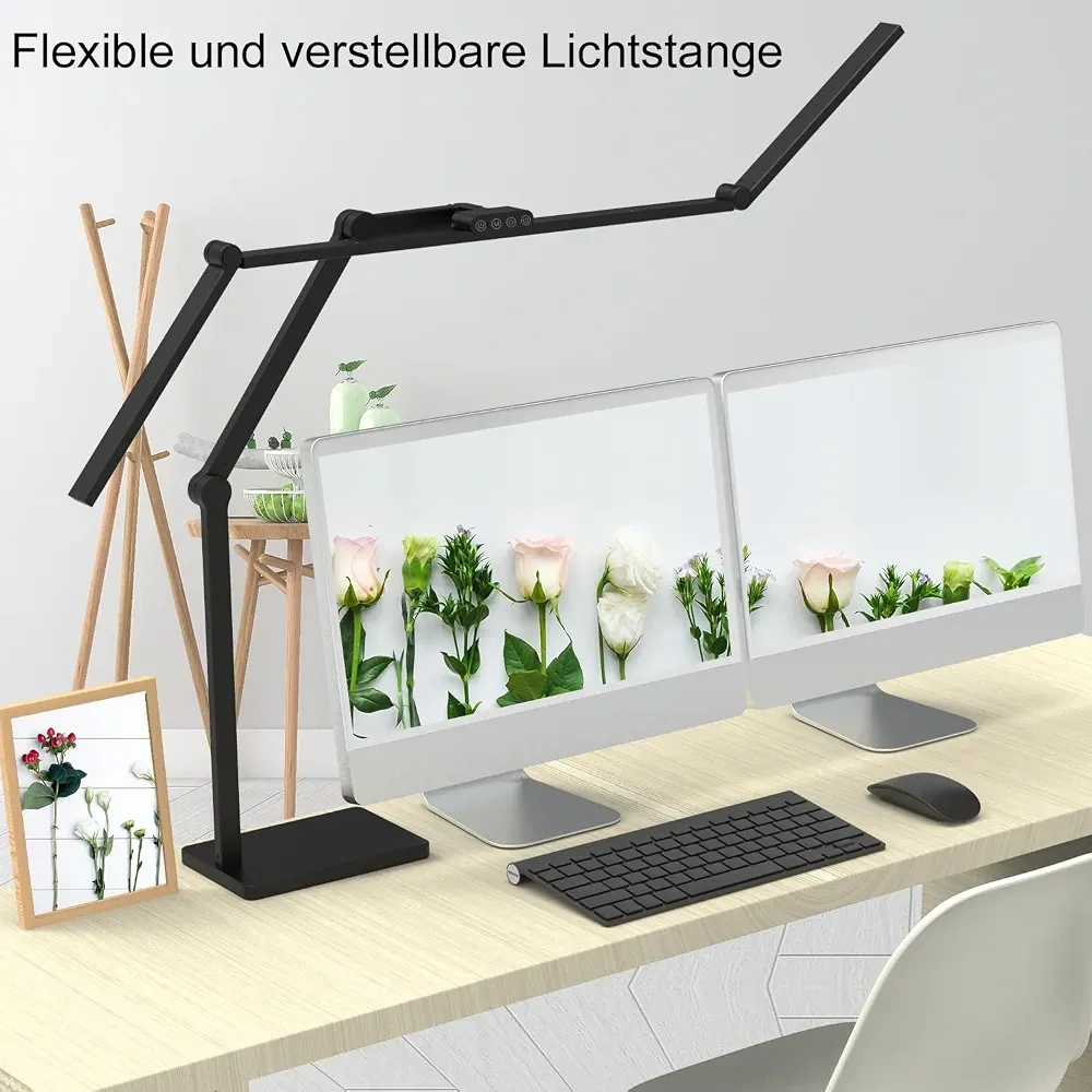 Pracovní LED lampa sklopná se základnou a dálk. ovládáním (stmívatelná) - 36W, 3000lm, 120cm