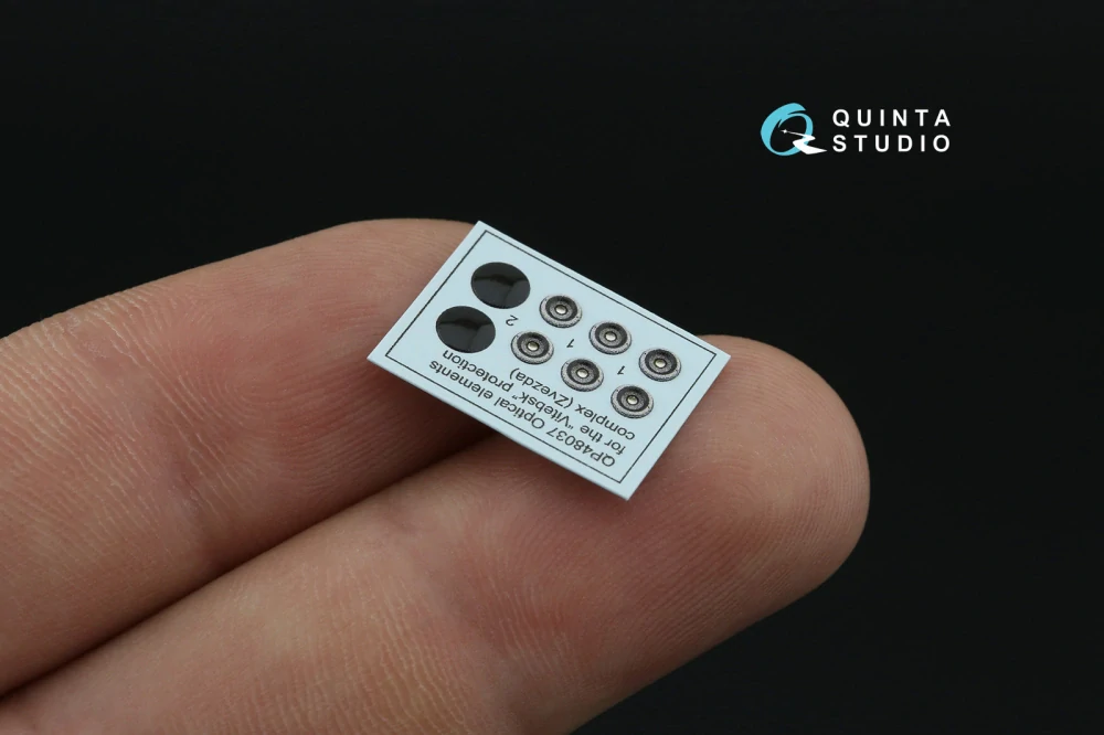 Quinta Studio Kamov Ka-52 - Optical elements for the "Vitebsk" protection complex (Zvezda) 1/48