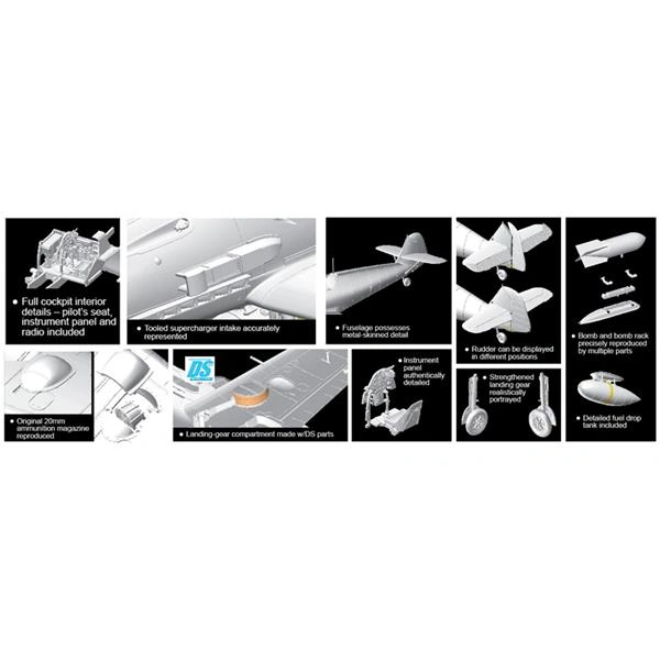 DRAMi Messerschmitt Bf 109 E-4B 1/32 (Předobjednávka listopad/prosinec)
