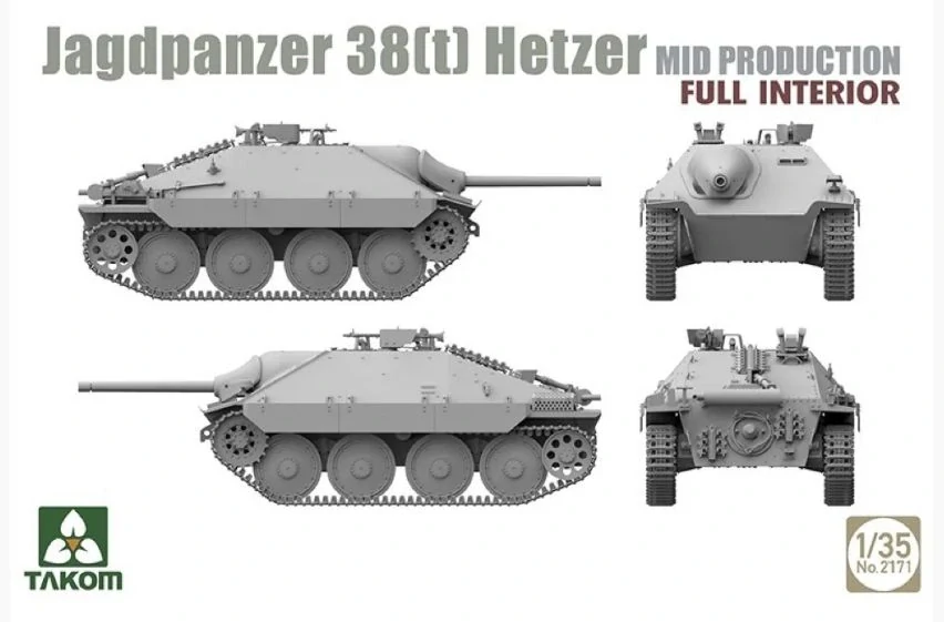 Takom Jagdpanzer 38(t) Hetzer Mid Full Interior 1/35
