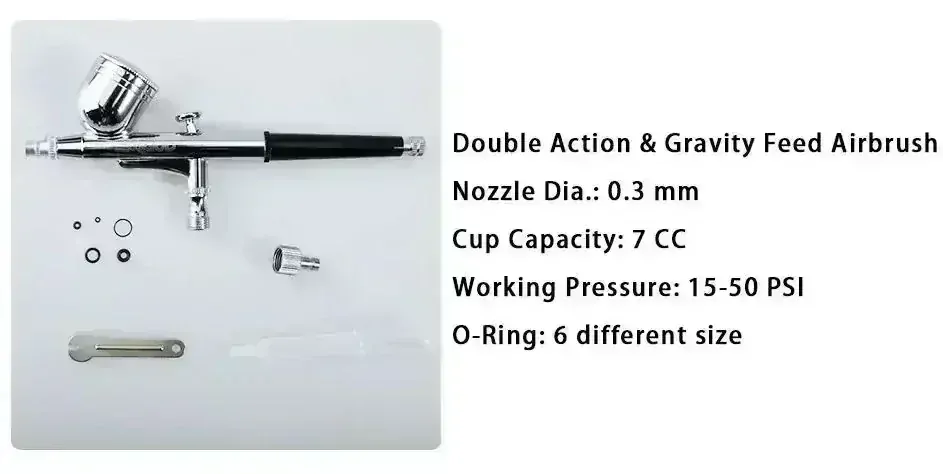 Sagud SD-130 Double Action Airbrush 0.3mm