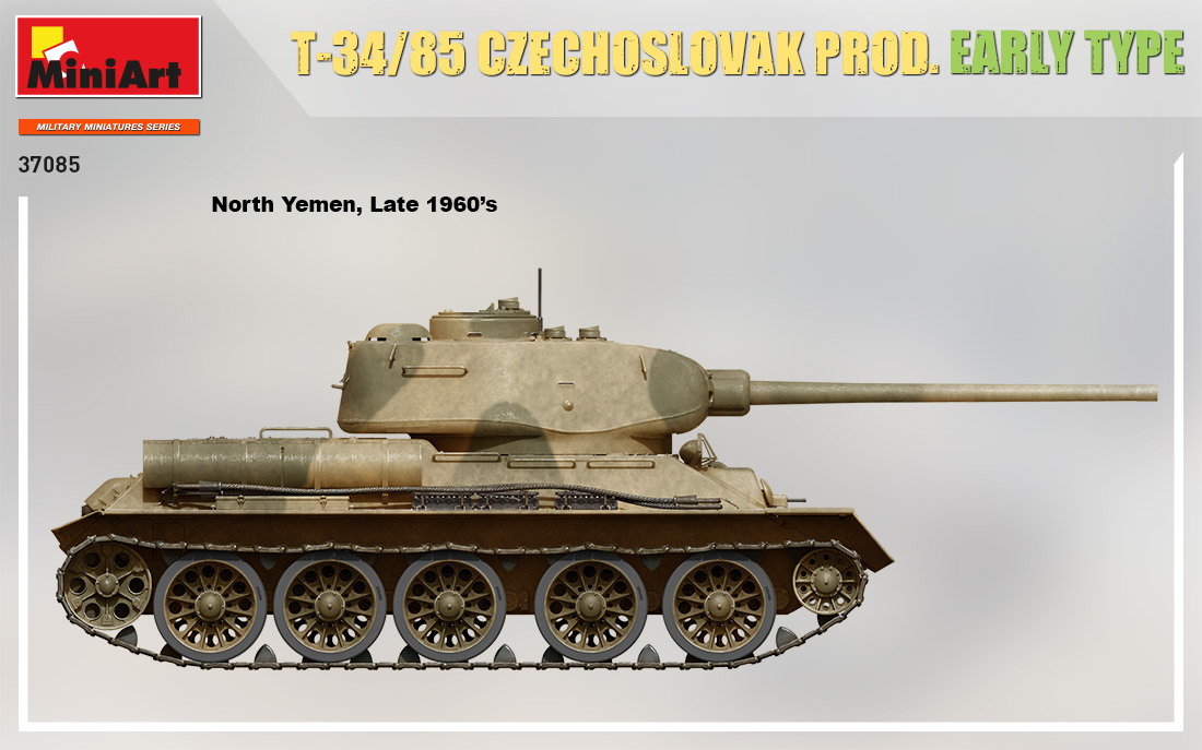 MiniArt T-34-85 Czechoslovak Prod. Early Type (ČR) 1/35