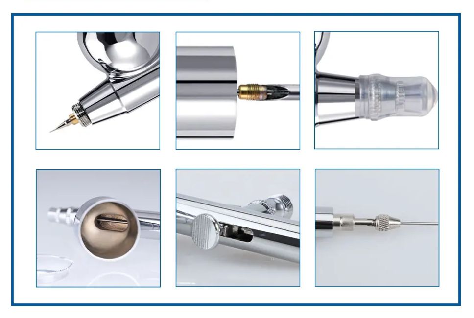 Sagud SD-130S Double Action Airbrush Set 0.2mm + 0.3mm + 0.5mm