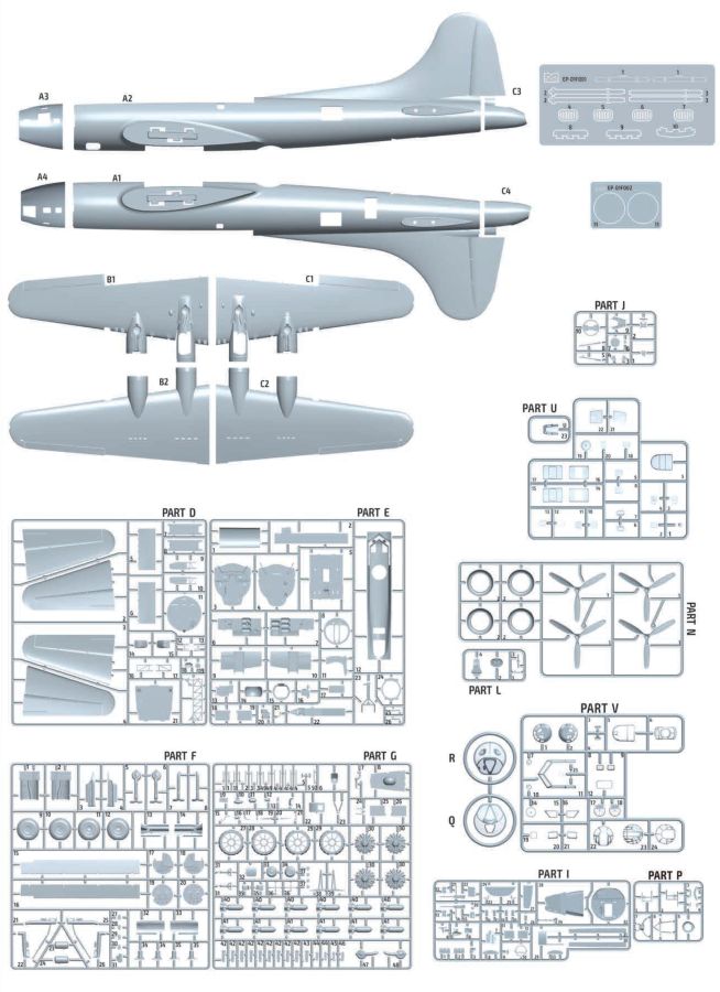 Eduard B-17F The Bloody Hundredth 1943 Limited! 1/48