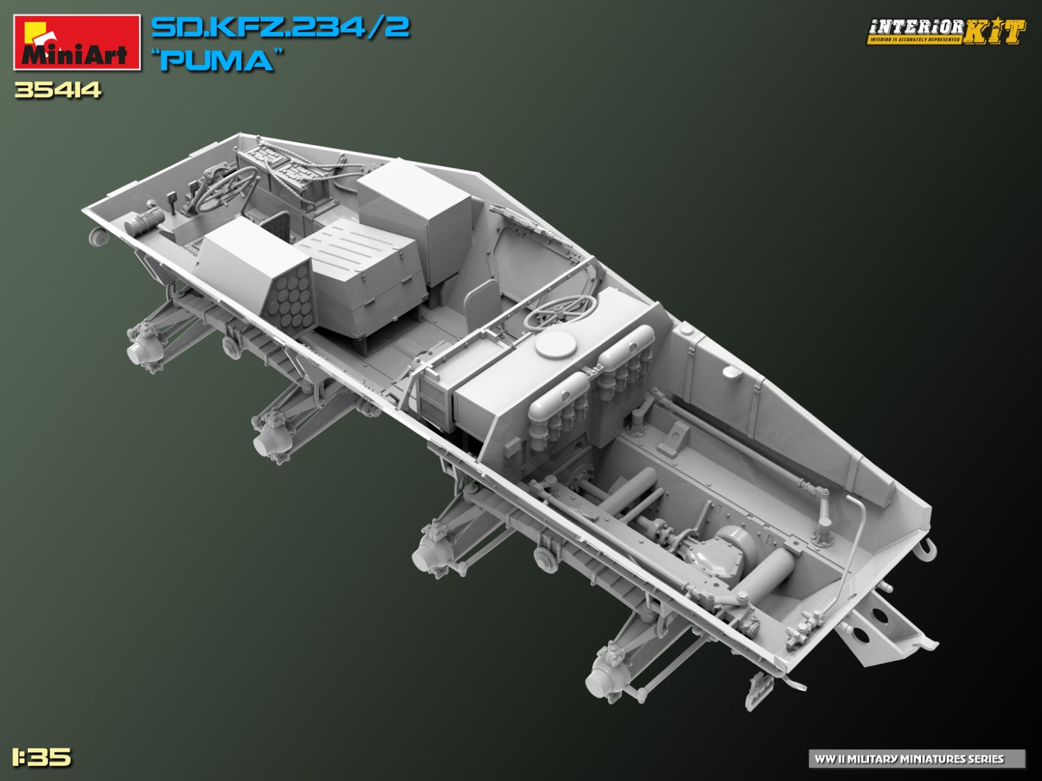 MiniArt Sd.Kfz.234/2 “Puma”. Interior Kit 1/35