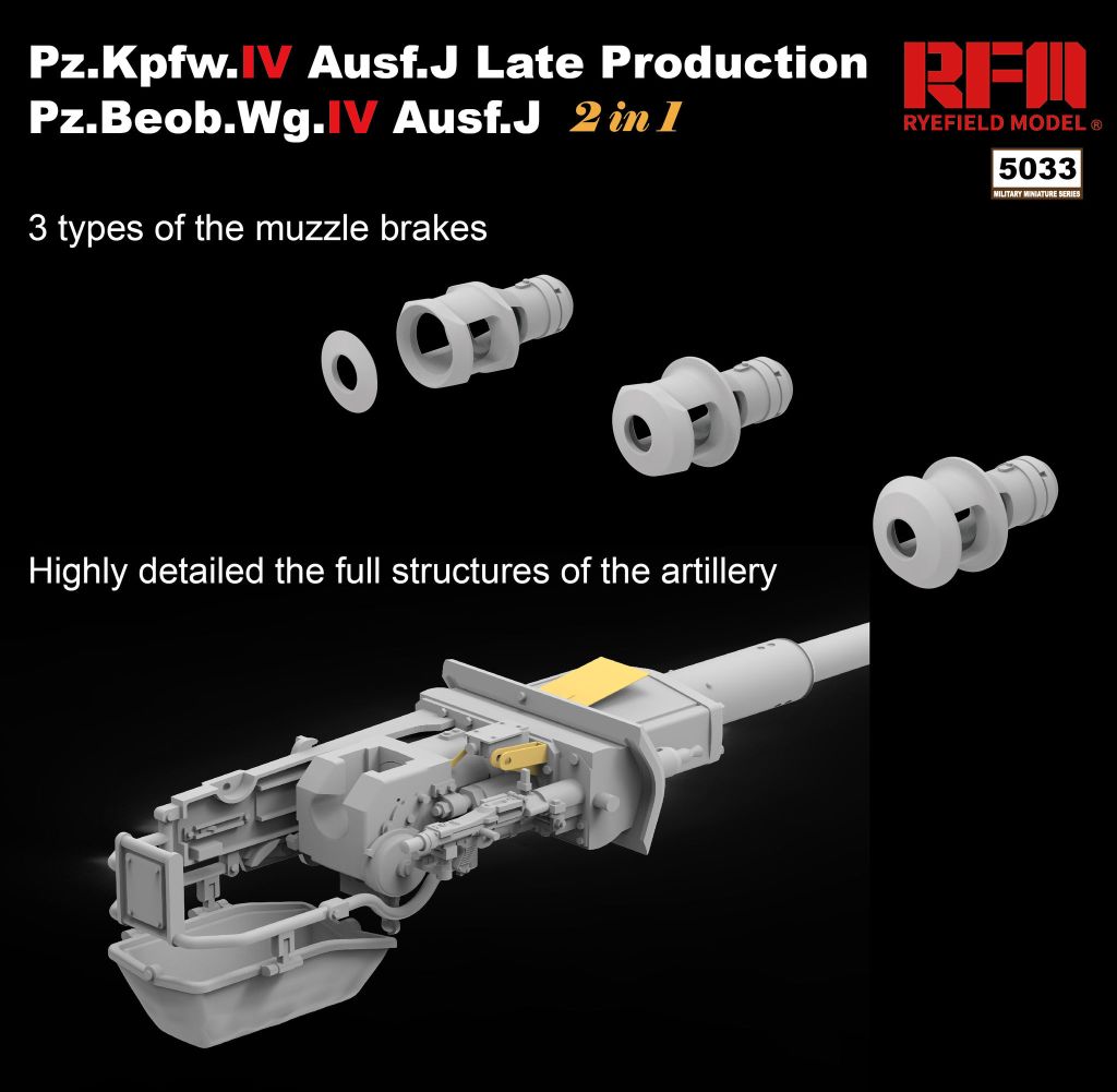 RFM Pz.Kpfw. IV Ausf. J Late Production / Pz.Beob.Wg. IV Ausf. J (2 in 1) 1/35