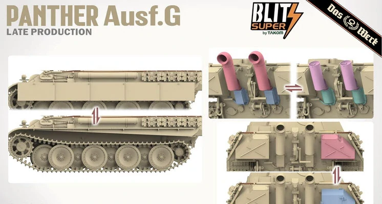 Das Werk Panther Ausf. G Late Prod. - SUPER BLITZ 1/35