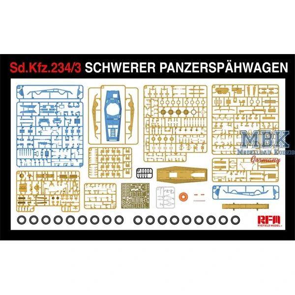 RFM Sd.Kfz. 234/3 Pz.Spähwagen with FULL INTERIOR 1/35
