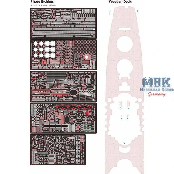 Very Fire IJN Battleship YAMATO-Deluxe Kit 1/350