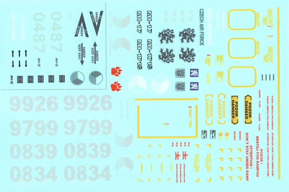 DP Casper Czech Air Force - decal set (ČR) !LIMITED EDITION! 1/35