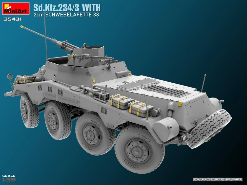 MiniArt Sd.Kfz. 234/3 with 2cm Schwebelafette 38 1/35