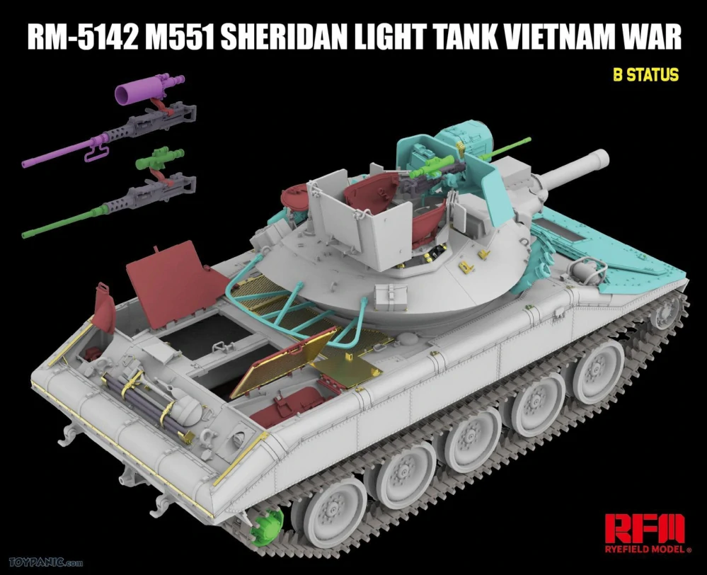 RFM M551 Sheridan Light Tank "Vietnam War" 1/35