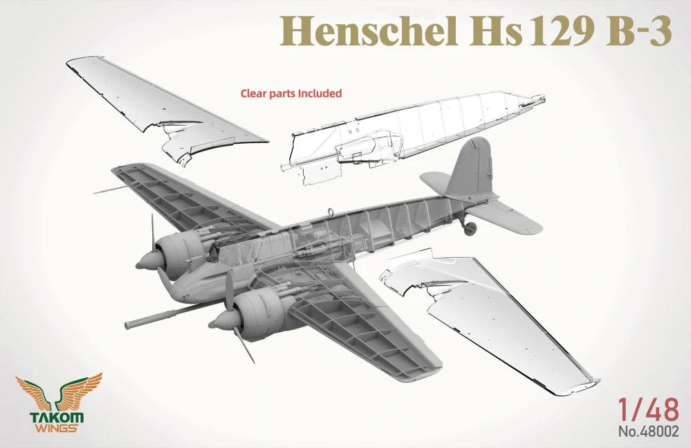 Takom Henschel Hs 129 B-3 with INTERIOR 1/48
