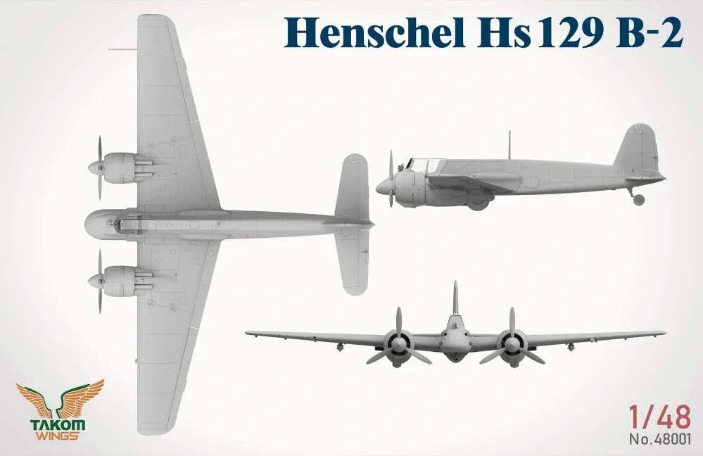 Takom Henschel Hs 129 B-2 with INTERIOR 1/48