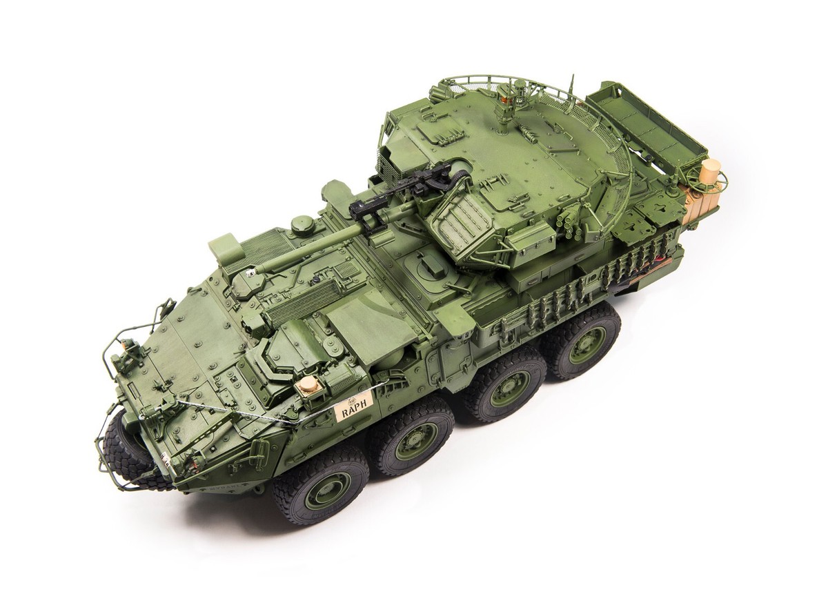 AFV Club M1296 Stryker ICV-D w/E.S.A. mod.work order M.W.O. 1/35