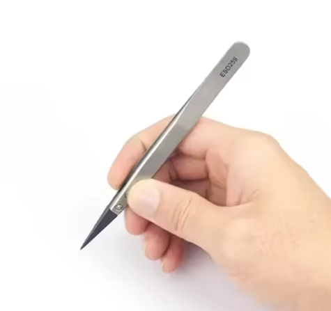 Pinzeta s plastovým hrotem - špičatá