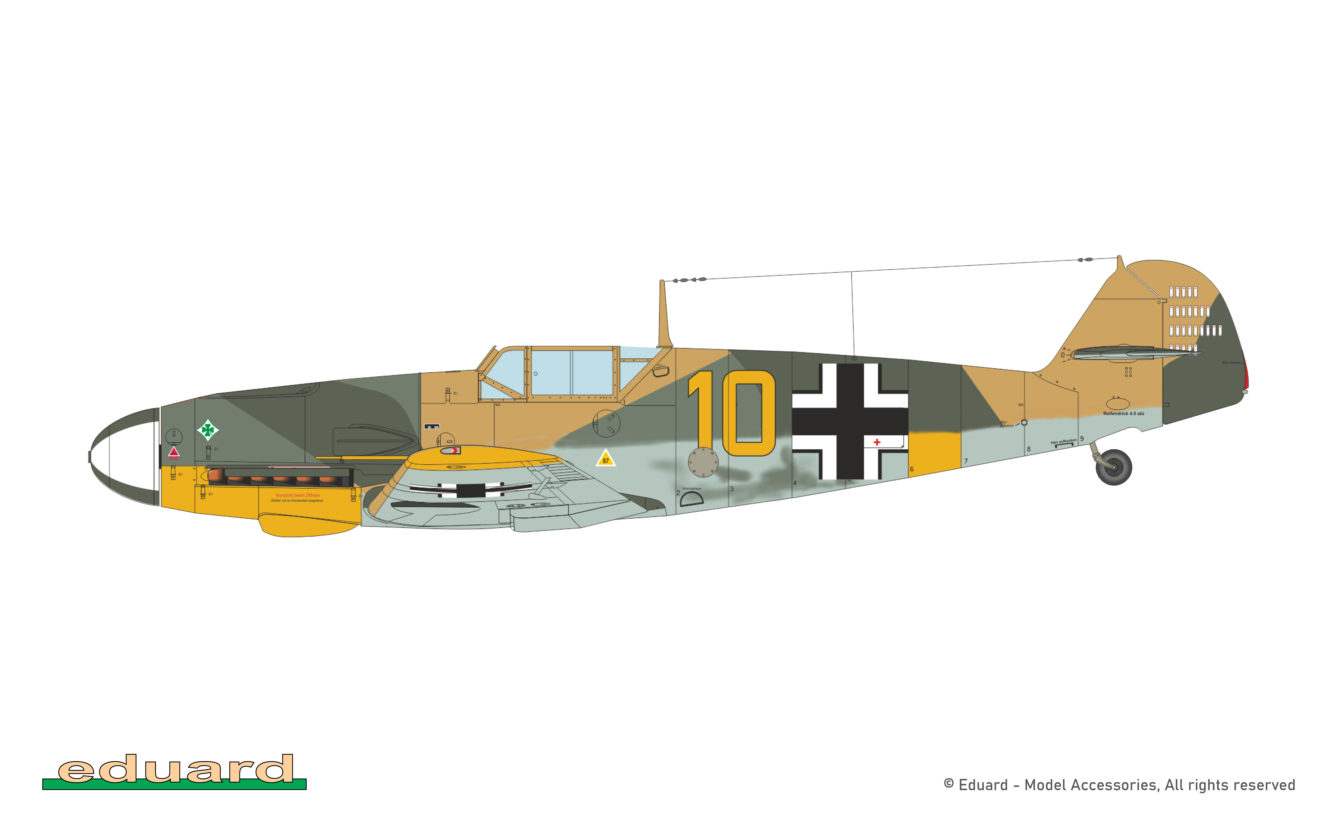 Eduard Bf 109F-4 ProfiPACK 1/48